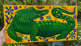 Alligator Canvas Painting