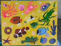 ‘By the Light of Bubbles’ Acrylic Canvas Original Canvas Painting