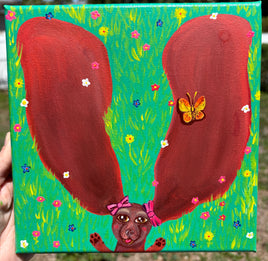Dachshund Canvas Painting