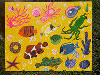 ‘By the Light of Bubbles’ Acrylic Canvas Original Canvas Painting