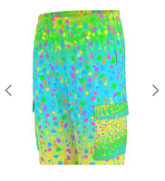 Splatter Rainbow Flowy Scrub Pants