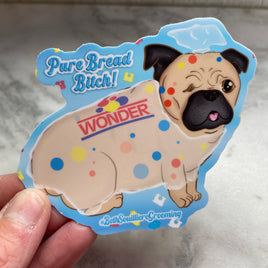 Pure Bread Pug Sticker