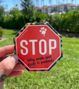 STOP Doodle Sticker