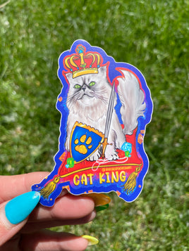 Cat King Sticker