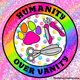 Humanity Over Vanity Dog Groomer Tee