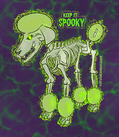 Keep it Spooky Poodle Sticker