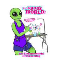 A Dogs World Grooming Alien Tee