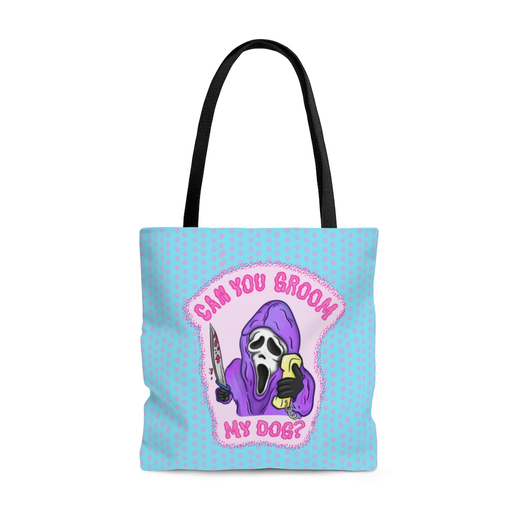 Can You Groom my Dog? Ghostface Tote Bag