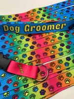 Rainbow Dog Groomer Lanyard