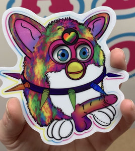 Rainbow Naked furb Sticker