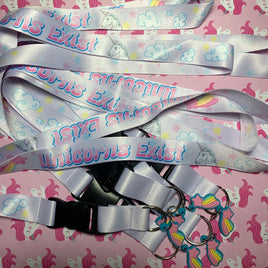 Unicorns Exist Lanyard